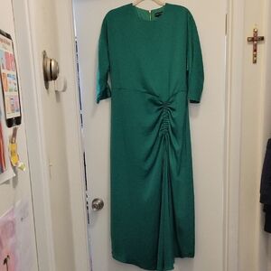 Mima Rosso Elegant Green Midi Dress